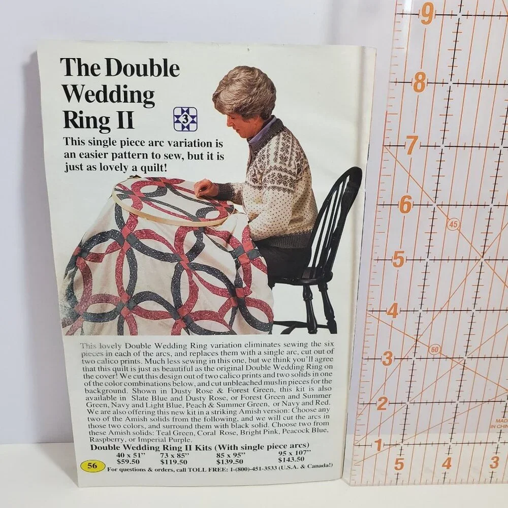 Hearthside Quilts Catalog Issue 19 Double Wedding Ring Vintage 1990s - Picture 2 of 13